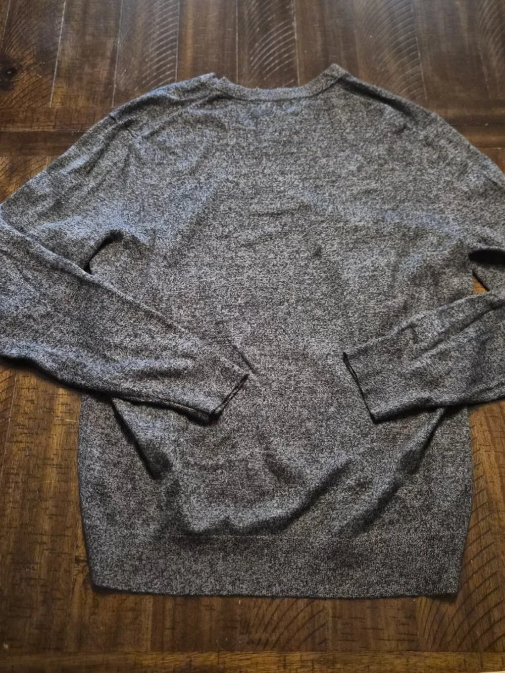 Banana Republic Premium Luxe Yarn Silk Cashmere V Neck Sweater Gray Men's L G515